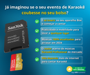 Cartão de Memória 128GB Com 18.000 Músicas Karaoke + Aplicativo de Karaoke Android Com Pontuação Real