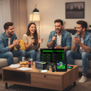 Aparelho de Karaoke Box™ + de 18 Mil Músicas Karaokê com Pontuação Real, Fila de Espera, Numeração, Altera Tonalidade, Cx Som 80w 2 Mics sem Fio