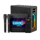 Aparelho TV Karaoke Box 18 Mil Músicas Com Pontuação Real Sistema de Busca Numeração e Alteração de Tonalidade + Cx Som 120w 2 Mic S/ Fio