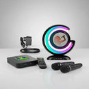 Aparelho TV Karaoke Box 18.000 Músicas Com Pontuação Real, Sistema de Busca, Numeração, Altera Tonalidade, Cx Som, 2 Mic S/ Fio