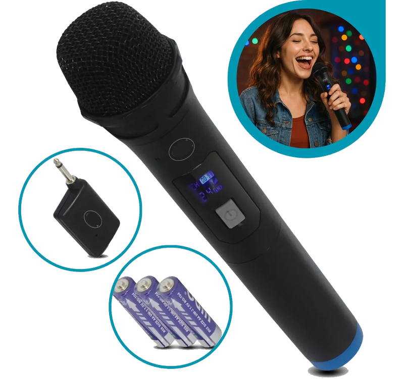 Aparelho de Karaoke Box 18 Mil Músicas c/ Pontuação, Sistema de Busca, Numeração, Altera Tonalidade + Mic S/ Fio